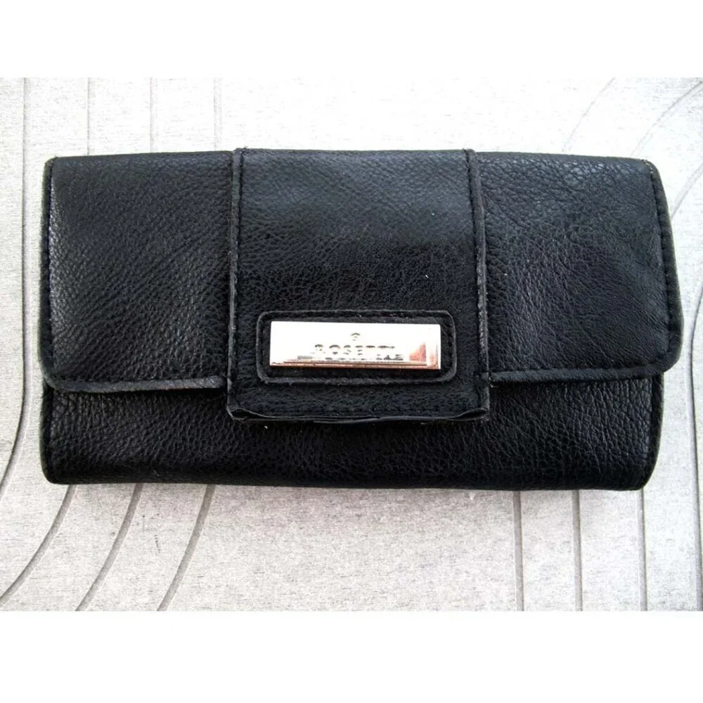 Rosetti wallet , pockets for money, coins, cards ID used wallet black